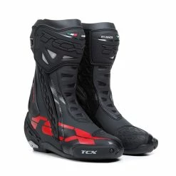 Best Pirce 🎁 Racing Tcx Rt-race 🥾 Boots Black Grey Red 👍