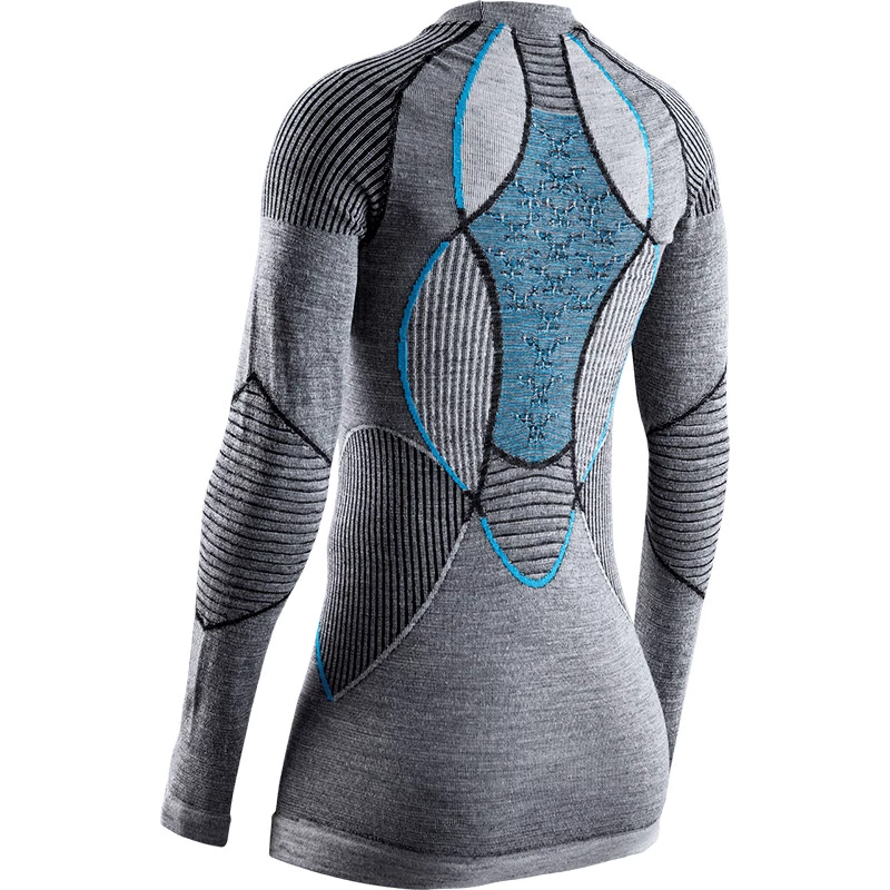 Hot Sale ๐ Top X-bionic Apani 4.0 Merino Lady ๐ Shirt Grey Teal ๐ 4 Hot Sale ๐ Top X-bionic Apani 4.0 Merino Lady ๐ Shirt Grey Teal ๐ - Image 2